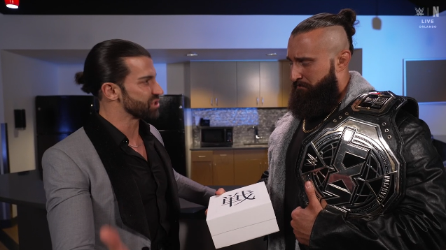 Tony D’Angelo receives box with Japanese symbol on WWE NXT
