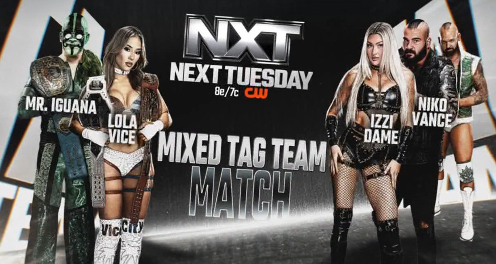 Mixed tag team match part of next week’s WWE NXT lineup
