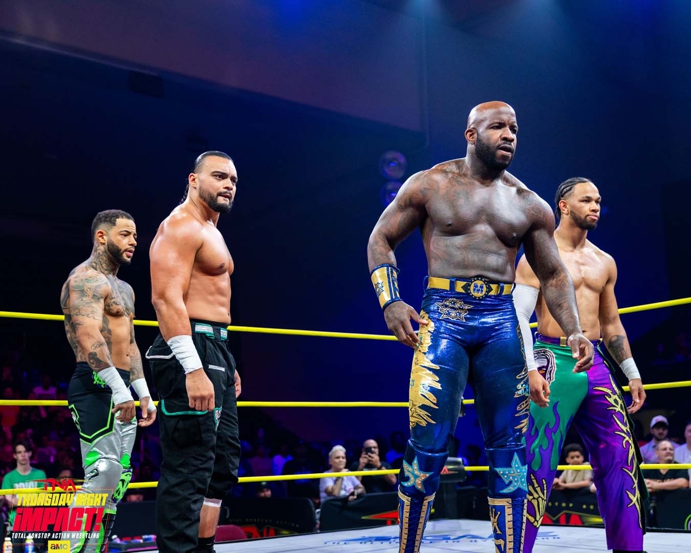 Trey Miguel, Mike Santan, Moose, and Leon Slater