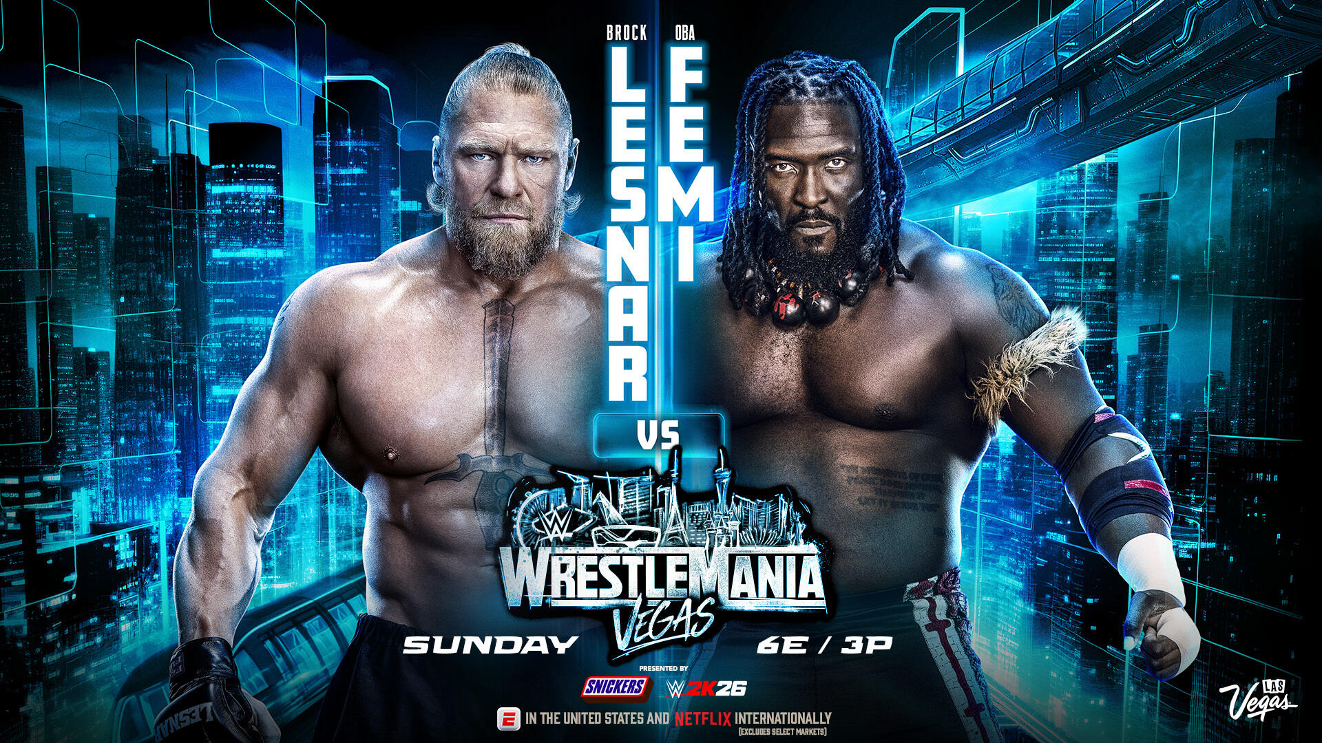 WWE WrestleMania 42 Brock Lesnar vs Oba Femi