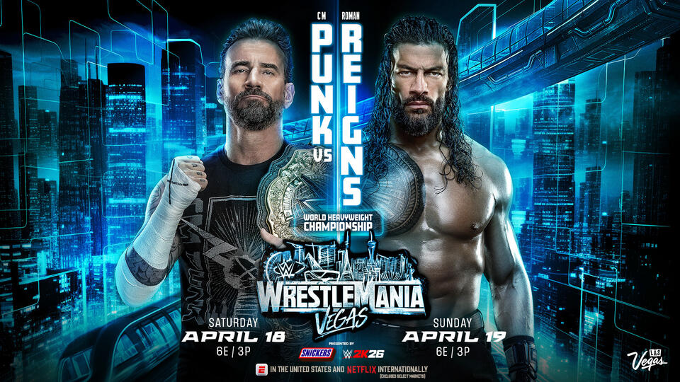CM Punk vs. Roman Reigns WWE WrestleMania 42