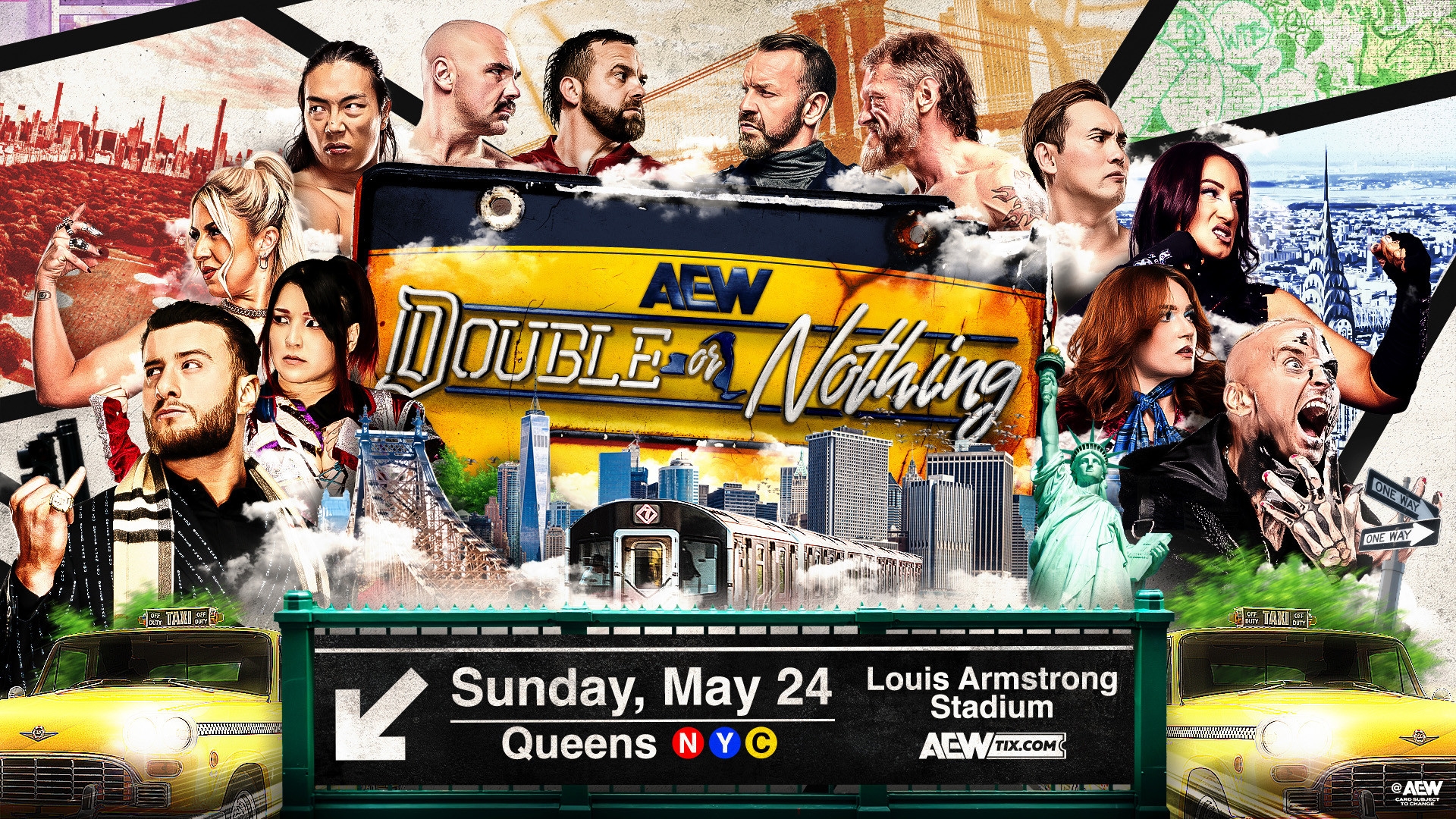 AEW Double or Nothing Match Card Poster
