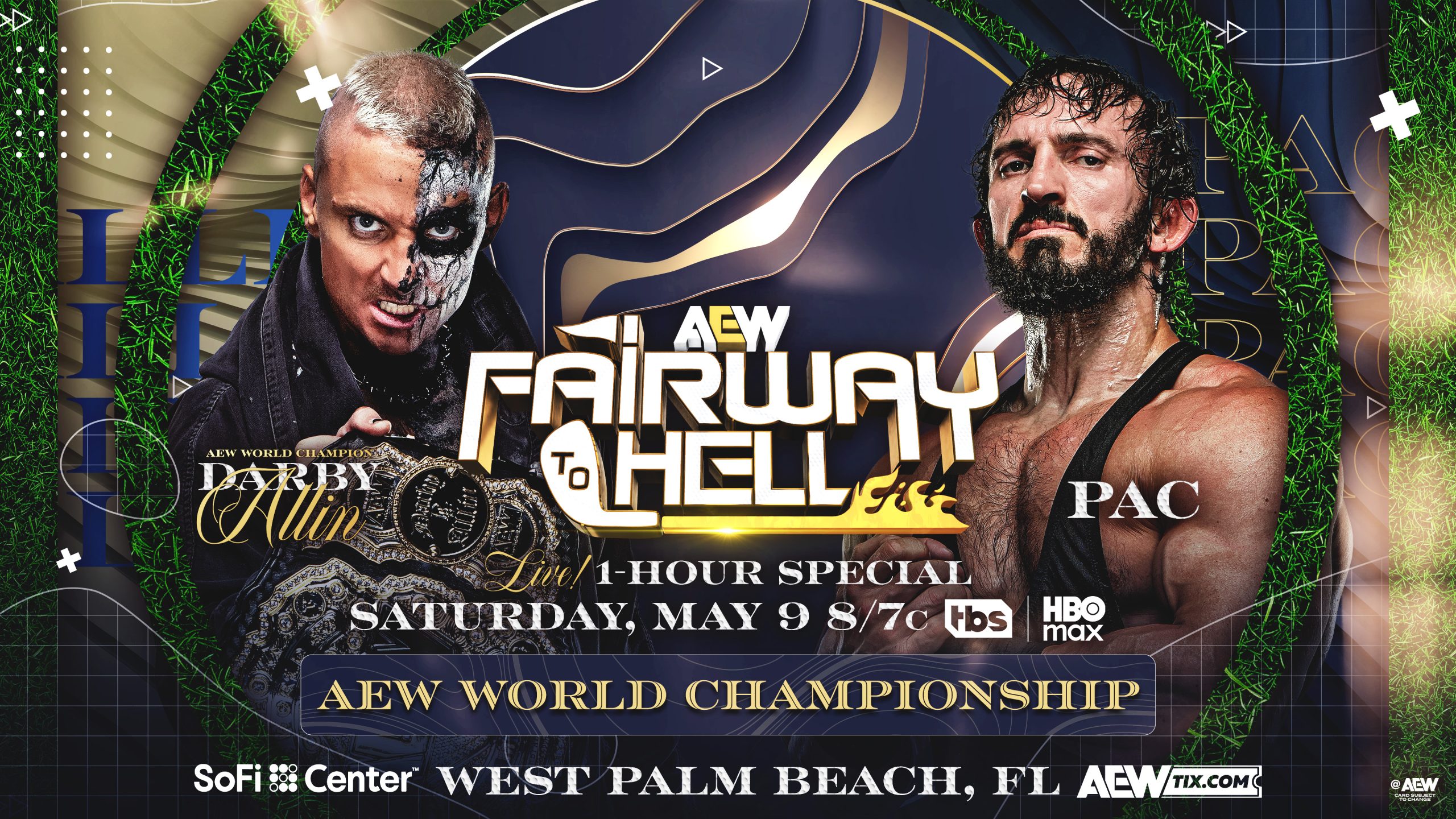 AEW Fairway to Hell live results: Darby Allin vs. PAC World title match