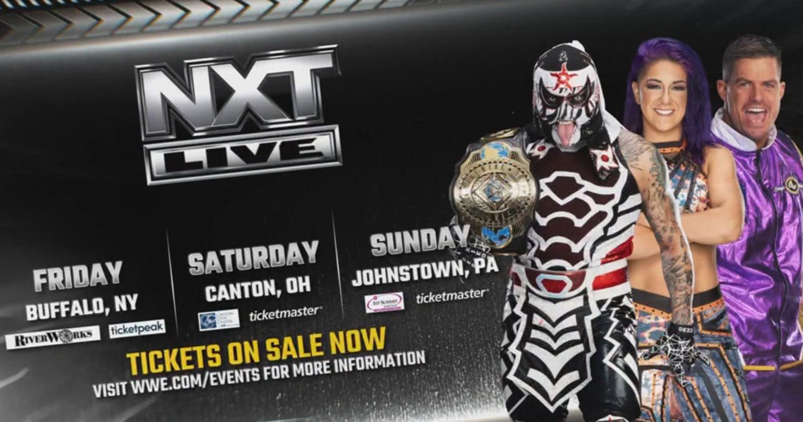 Main roster stars announced for WWE NXT dates