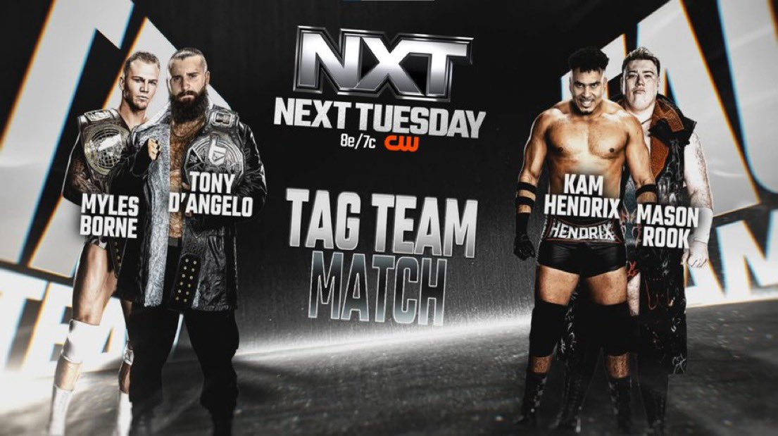 Two title matches, Mason Rook in-ring debut set for next WWE NXT