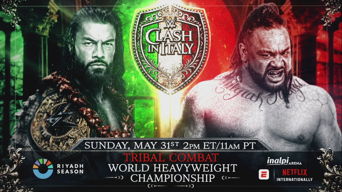 Roman Reigns vs. Jacob Fatu Tribal Combat match set for WWE Clash in Italy