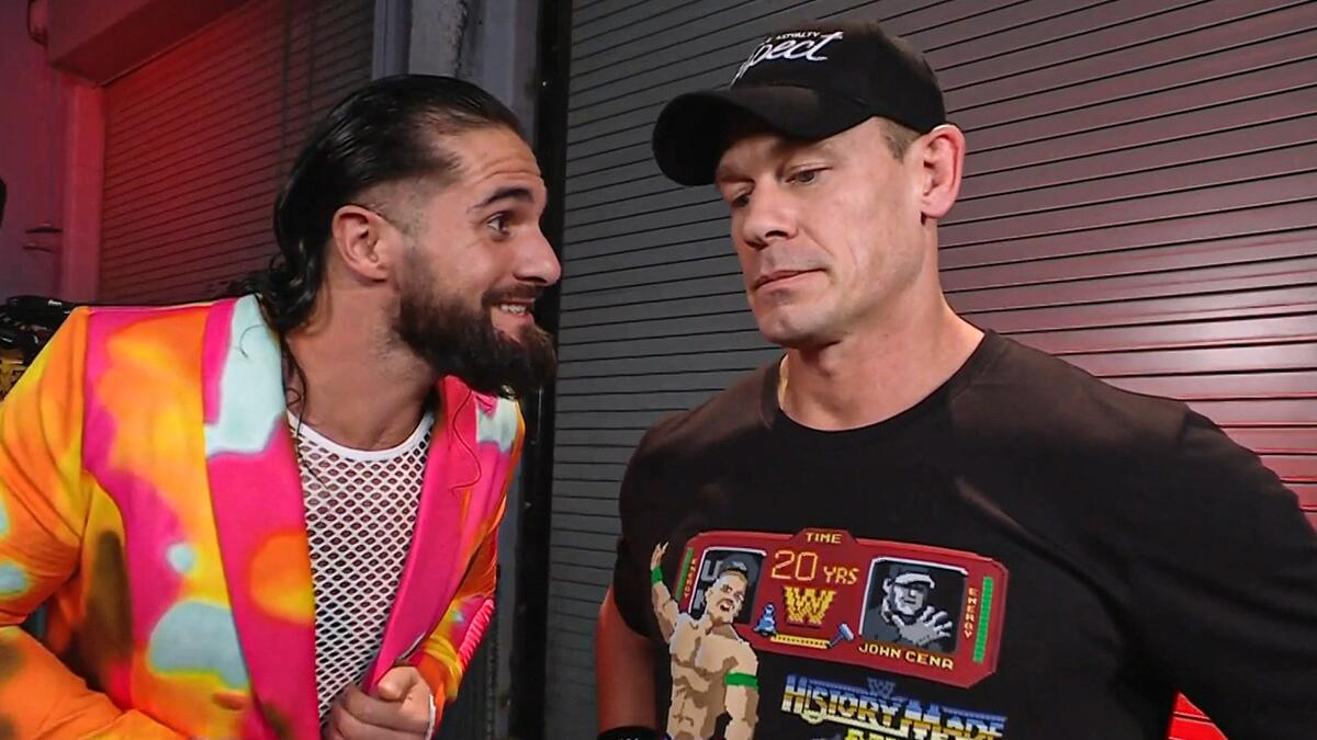 John Cena visits Seth Rollins’ Black & Brave Wrestling Academy