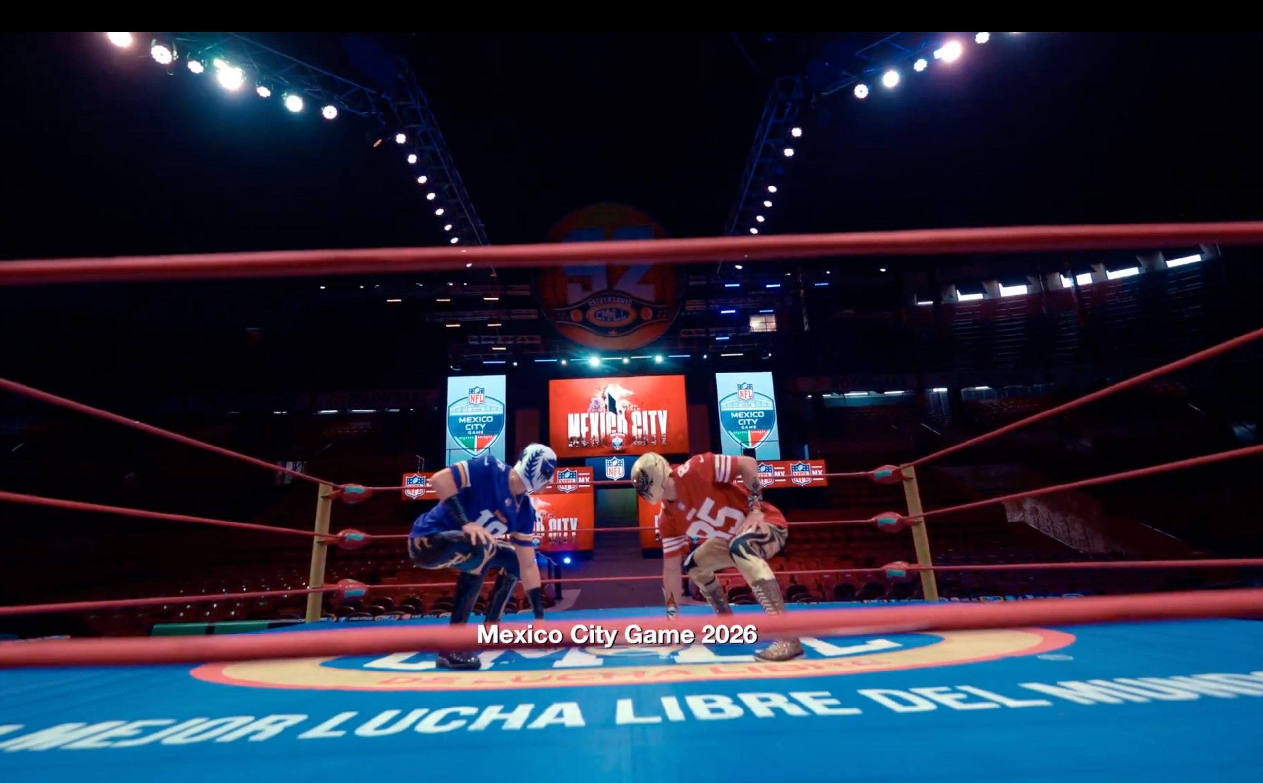 CMLL collaborates with NFL for Mexico City game announcement