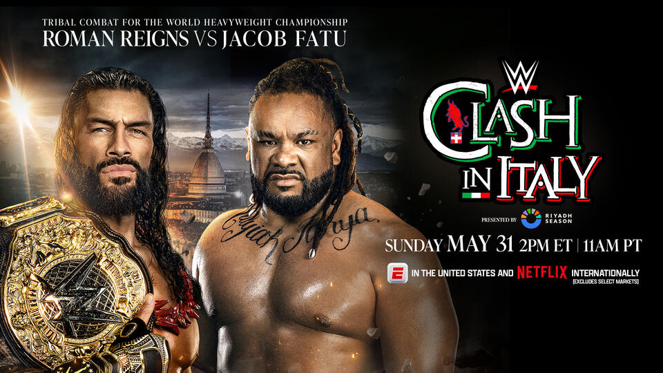 Roman Reigns vs. Jacob Fatu result at WWE Clash in Italy 2026