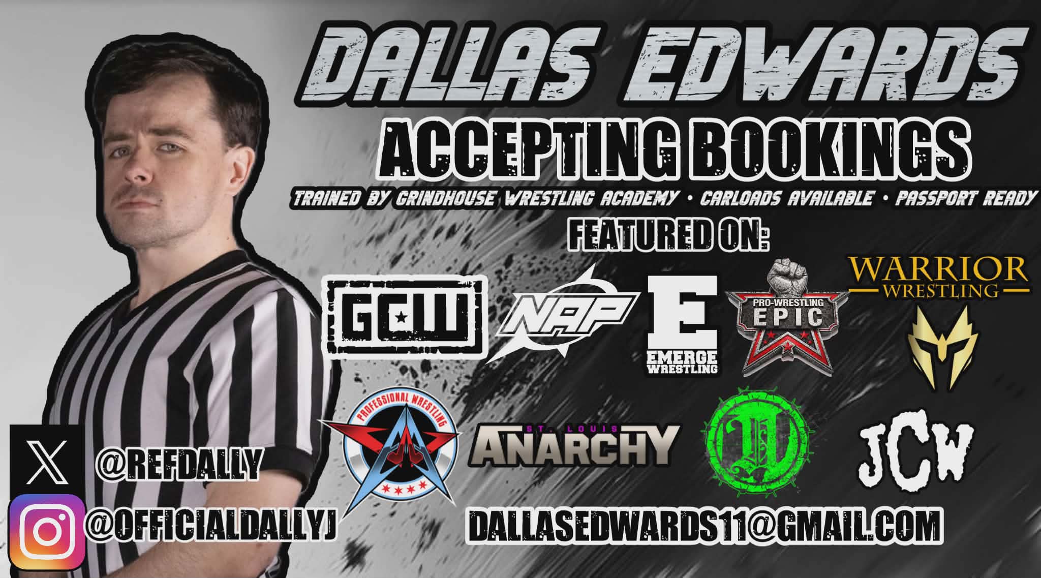 Referee Dallas Edwards cleared to return months after scary in-ring incident