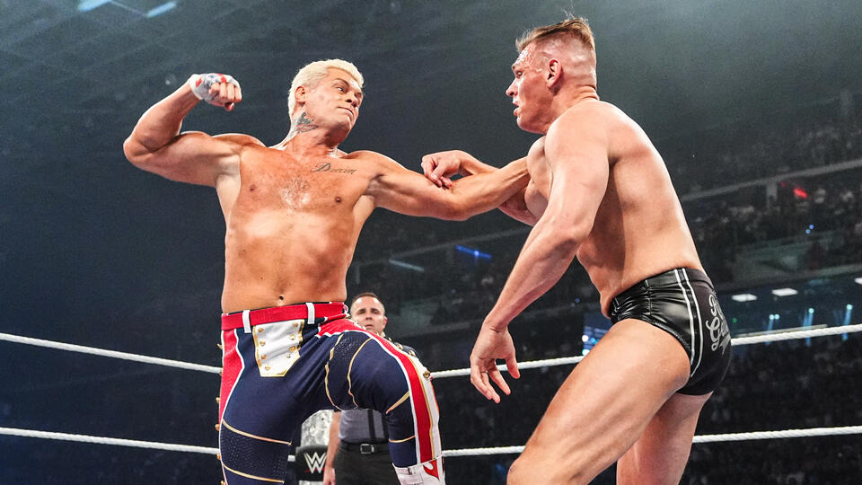 Cody Rhodes battles Gunther at WWE Clash in Italy
